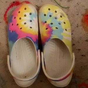 Tie Dye Crocs